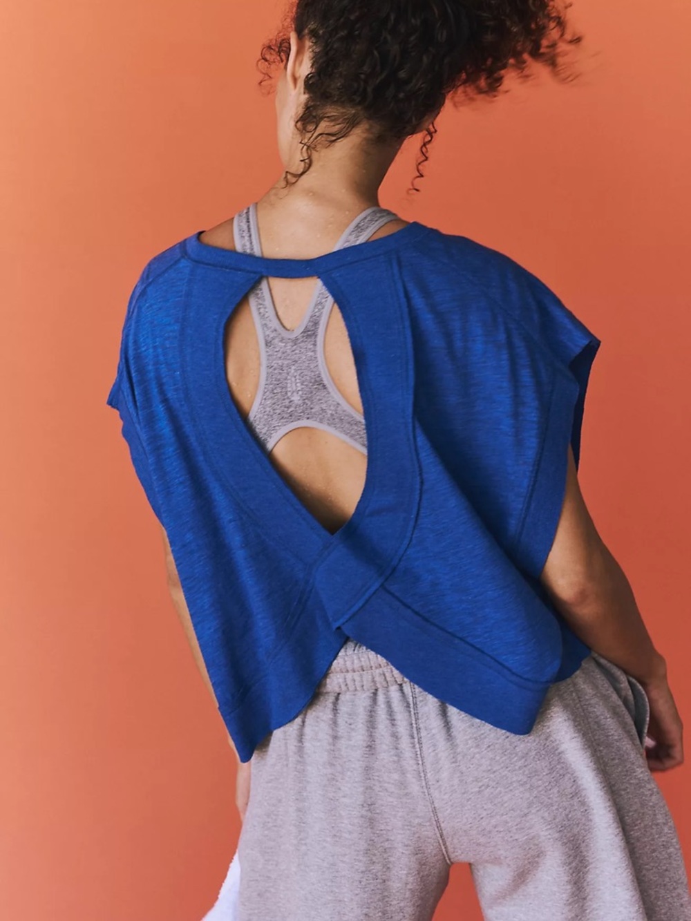 Free People Movement My Tee Time Open Back T-Shirt - Small